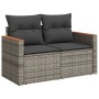 8-piece garden sofa set and gray synthetic rattan cushions by , Garden sets - Ref: Foro24-3225815, Price: 521,29 €, Discount: %