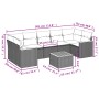 8-piece garden sofa set and gray synthetic rattan cushions by , Garden sets - Ref: Foro24-3225815, Price: 521,29 €, Discount: %