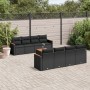 8-teiliges Gartensofa-Set und schwarze synthetische Rattankissen von , Gartensets - Ref: Foro24-3225817, Preis: 544,11 €, Rab...