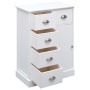 Aparador con 10 cajones madera blanco 113x30x79 cm de vidaXL, Aparadores - Ref: Foro24-284175, Precio: 247,81 €, Descuento: %