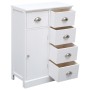 Aparador con 10 cajones madera blanco 113x30x79 cm de vidaXL, Aparadores - Ref: Foro24-284175, Precio: 247,81 €, Descuento: %