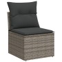 Set de muebles de jardín 9 pzas y cojines ratán sintético gris de , Conjuntos de jardín - Ref: Foro24-3225822, Precio: 587,72...