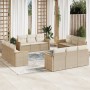 12-teiliges Gartensofa-Set und braune synthetische Rattankissen von , Gartensets - Ref: Foro24-3225834, Preis: 1,00 €, Rabatt: %