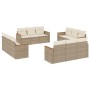 12-teiliges Gartensofa-Set und braune synthetische Rattankissen von , Gartensets - Ref: Foro24-3225834, Preis: 1,00 €, Rabatt: %