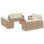 Garden sofa set with cushions 13 pieces beige synthetic rattan by , Garden sets - Ref: Foro24-3225841, Price: 1,00 €, Discoun...