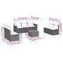 Gartensofa-Set mit beigen Kissen 8 Stück PE-Rattan von , Gartensets - Ref: Foro24-3225883, Preis: 566,05 €, Rabatt: %