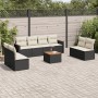 8-teiliges Gartensofa-Set und schwarze synthetische Rattankissen von , Gartensets - Ref: Foro24-3225895, Preis: 537,16 €, Rab...