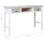 Gray wooden desk 110x45x76 cm by vidaXL, Desks - Ref: Foro24-284153, Price: 128,99 €, Discount: %