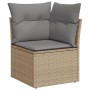 Garden sofa set with beige cushions mix 4 pieces PE rattan by , Garden sets - Ref: Foro24-3225933, Price: 295,05 €, Discount: %