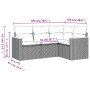 Garden sofa set with beige cushions mix 4 pieces PE rattan by , Garden sets - Ref: Foro24-3225933, Price: 295,05 €, Discount: %