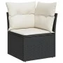 6-piece garden sofa set and black synthetic rattan cushions by , Garden sets - Ref: Foro24-3226000, Price: 361,81 €, Discount: %