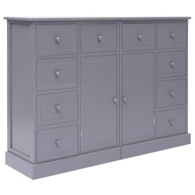 Sideboard with 10 gray wood drawers 113x30x79 cm by vidaXL, Sideboards - Ref: Foro24-284176, Price: 184,25 €, Discount: %