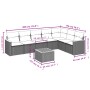 Gartensofa-Set mit beigen Kissen 8 Stück PE-Rattan von , Gartensets - Ref: Foro24-3226037, Preis: 640,31 €, Rabatt: %