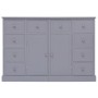 Sideboard with 10 gray wood drawers 113x30x79 cm by vidaXL, Sideboards - Ref: Foro24-284176, Price: 185,99 €, Discount: %