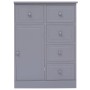 Sideboard with 10 gray wood drawers 113x30x79 cm by vidaXL, Sideboards - Ref: Foro24-284176, Price: 185,99 €, Discount: %