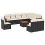 11-teiliges Gartensofa-Set und schwarze synthetische Rattankissen von , Gartensets - Ref: Foro24-3226077, Preis: 640,14 €, Ra...