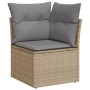 Gartensofa-Set mit beigem Kissenmix, 11-teilig aus PE-Rattan von , Gartensets - Ref: Foro24-3226080, Preis: 712,19 €, Rabatt: %