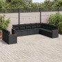 Gartensofa-Set 10-teilig mit schwarzen synthetischen Rattankissen von , Gartensets - Ref: Foro24-3226111, Preis: 630,68 €, Ra...