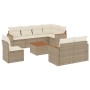 9-teiliges Gartensofa-Set mit beigen synthetischen Rattankissen von , Gartensets - Ref: Foro24-3226170, Preis: 698,46 €, Raba...