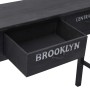 Mesa consola de madera negro 90x30x77 cm de vidaXL, Mesas auxiliares - Ref: Foro24-284151, Precio: 104,99 €, Descuento: %