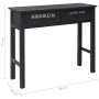 Black wooden console table 90x30x77 cm by vidaXL, Side tables - Ref: Foro24-284151, Price: 104,99 €, Discount: %