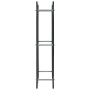 Black steel log holder 44x20x100 cm by vidaXL, Firewood bags and holders - Ref: Foro24-284700, Price: 39,12 €, Discount: %