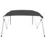 Toldo Bimini de 4 arcos gris antracita 243x210x137 cm de , Cubiertas para almacenamiento de barcas - Ref: Foro24-93139, Preci...