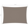 Rectangular sail awning taupe gray Oxford fabric 3x5 m by , Umbrellas - Ref: Foro24-135432, Price: 46,51 €, Discount: %