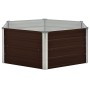 Brown galvanized steel growing table 129x129x46 cm by vidaXL, Pots and planters - Ref: Foro24-45710, Price: 41,27 €, Discount: %