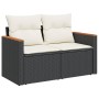 Set de muebles de jardín 5 pzas y cojines ratán sintético negro de , Conjuntos de jardín - Ref: Foro24-3225776, Precio: 295,1...