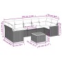 8-teiliges Gartensofa-Set und schwarze synthetische Rattankissen von , Gartensets - Ref: Foro24-3225811, Preis: 520,26 €, Rab...