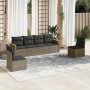 6-teiliges Gartenmöbel-Set und graue synthetische Rattankissen von , Gartensets - Ref: Foro24-3225864, Preis: 382,98 €, Rabat...