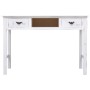 Antique white wooden console table 110x45x76 cm by vidaXL, Side tables - Ref: Foro24-284162, Price: 107,74 €, Discount: %