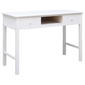 White wooden desk 110x45x76 cm by vidaXL, Desks - Ref: Foro24-284157, Price: 145,99 €, Discount: %