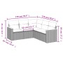 Gartensofa-Set mit beigem Kissenmix, 5-teilig aus PE-Rattan von , Gartensets - Ref: Foro24-3225961, Preis: 343,99 €, Rabatt: %