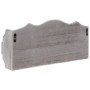 Gray wooden wall coat rack 50x10x23 cm by vidaXL, Hat and coat racks - Ref: Foro24-284230, Price: 33,11 €, Discount: %