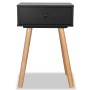 Bedside tables 2 units. Solid pine wood 40x30x61 cm black by vidaXL, Nightstands - Ref: Foro24-244741, Price: 91,19 €, Discou...