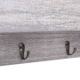 Gray wooden wall coat rack 50x10x23 cm by vidaXL, Hat and coat racks - Ref: Foro24-284230, Price: 33,11 €, Discount: %