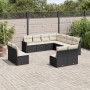 11-teilige Gartensofagarnitur und schwarze synthetische Rattankissen von , Gartensets - Ref: Foro24-3226084, Preis: 654,99 €,...