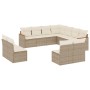 11-teiliges Gartensofa-Set mit beigen synthetischen Rattankissen von , Gartensets - Ref: Foro24-3226086, Preis: 840,27 €, Rab...