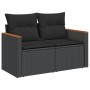 Gartensofa-Set 12-teilig mit schwarzen synthetischen Rattankissen von , Gartensets - Ref: Foro24-3226090, Preis: 679,99 €, Ra...