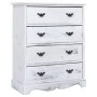 White wooden chest of drawers 60x30x75 cm by vidaXL, Sideboards - Ref: Foro24-284180, Price: 216,81 €, Discount: %