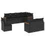 8-teiliges Gartensofa-Set und schwarze synthetische Rattankissen von , Gartensets - Ref: Foro24-3226160, Preis: 526,53 €, Rab...