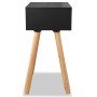 Bedside tables 2 units. Solid pine wood 40x30x61 cm black by vidaXL, Nightstands - Ref: Foro24-244741, Price: 91,19 €, Discou...