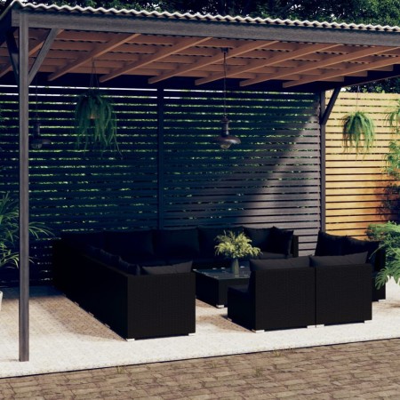 14-piece garden furniture set with black synthetic rattan cushions by , Garden sets - Ref: Foro24-3102864, Price: 1,00 €, Dis...