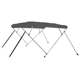 Anthracite grey 4-arch Bimini awning 243x180x137 cm by , Boat storage covers - Ref: Foro24-93137, Price: 215,99 €, Discount: %