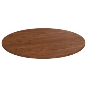 Round oak wood table top in dark brown Ø90x1.5cm by , Table tops - Ref: Foro24-342971, Price: 95,99 €, Discount: %