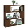 Shelf/space divider in brown oak color, 100x24x94 cm. by , Bookcases and shelves - Ref: Foro24-826649, Price: 60,02 €, Discou...