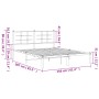 Estructura de cama con cabecero metal negro 150x200 cm de , Camas y somieres - Ref: Foro24-355563, Precio: 104,99 €, Descuent...