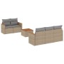 Garden sofa set with beige cushions mix 6 pieces PE rattan by , Garden sets - Ref: Foro24-3225786, Price: 414,91 €, Discount: %